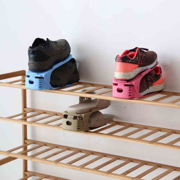 Double Layer Shoe Organizer Adjustable Stand 1 pc