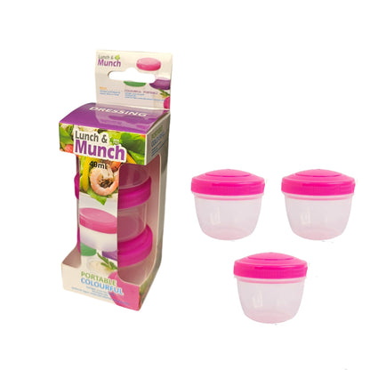 3-Pieces Dressing Food Storage Containers 40mL