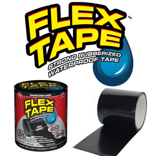 Flex Tape Black Rubberized Waterproof Tape