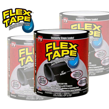 Flex Tape Black Rubberized Waterproof Tape