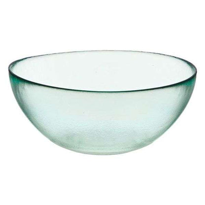 5L Textured Clear Glass Serving & Mixing Round Bowl