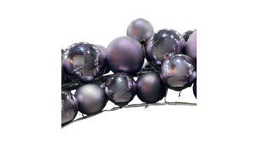 Christmas Wreath Purple Ornaments