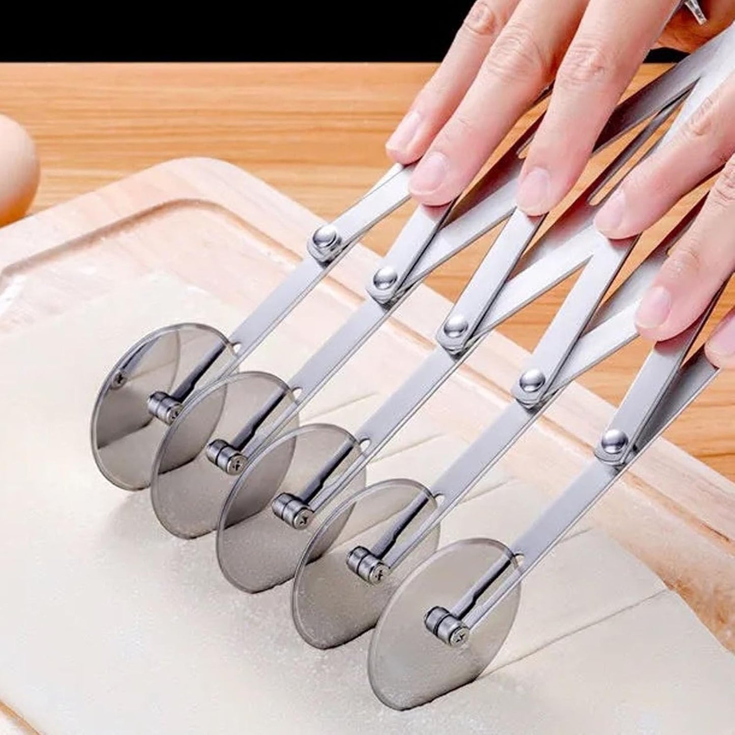 Stainless Steel Expandable Cutter Roller Knife 3/5/7-Wheel