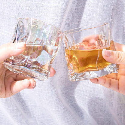 Danny Home Twisted Glasses Cups 280ml 4-Pcs – Clear