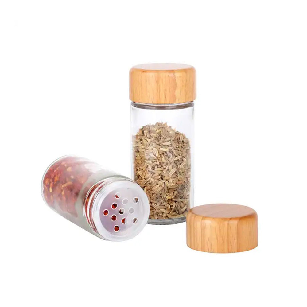4 Jar Seasoning Bottle Set With Base Holder M-04 (D4 x H10)cm