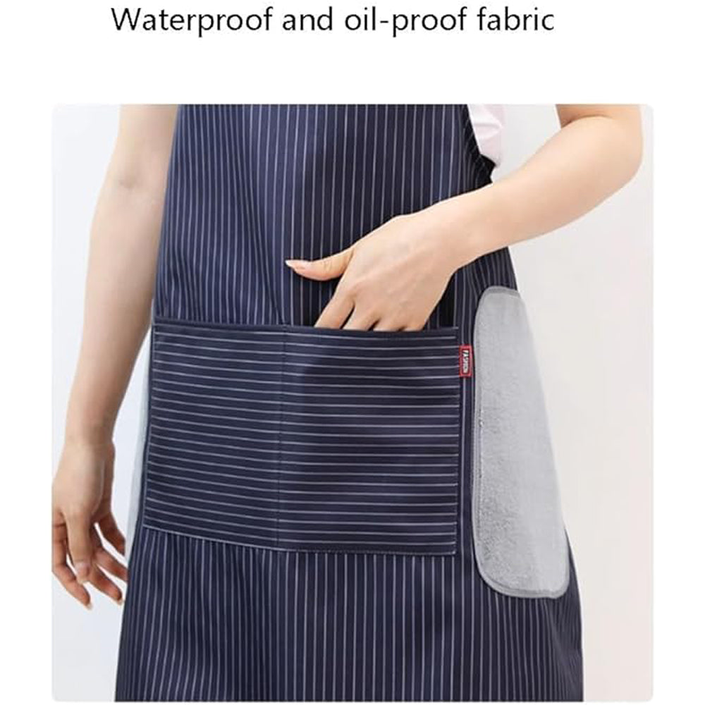 Apron YURILIFE With Pocket Waterproof and Oil Proof for Home Kitchen