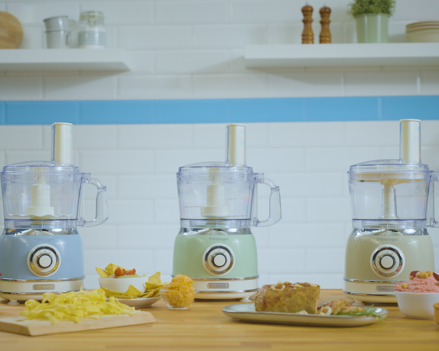 Vintage Food Processor 1781, 1000 Watt, 2.1 Liter.