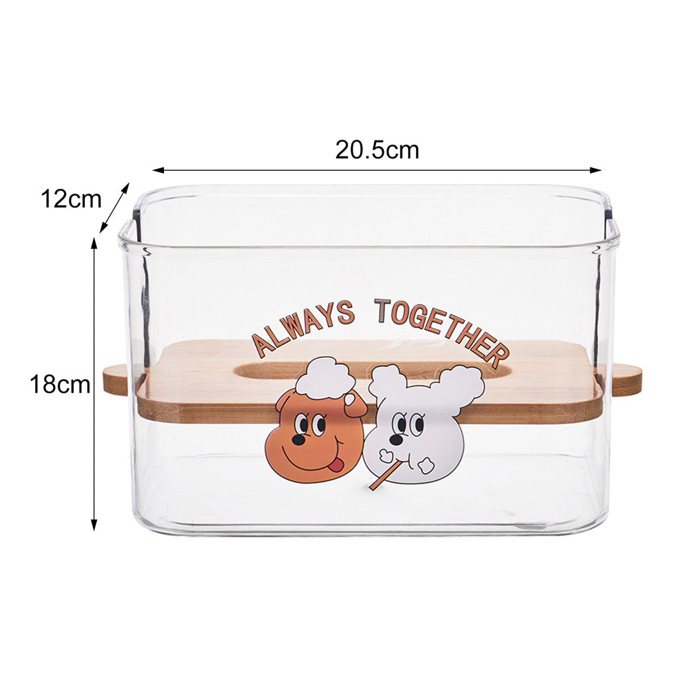 Pattern Transparent Tissue Box