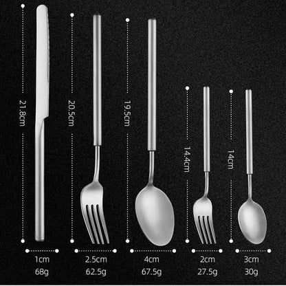 PROUD 5-Pieces Mat Stainless Steel 304 Silverware Tableware Cutlery Set ( 9002 )