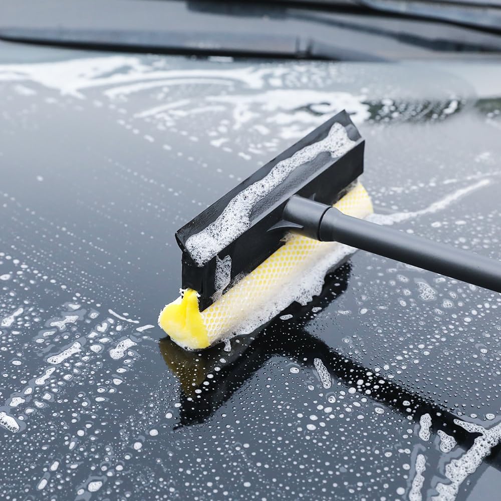 Danny Home Sponge Scrubber Rubber Blade Window Wiper 20x50cm