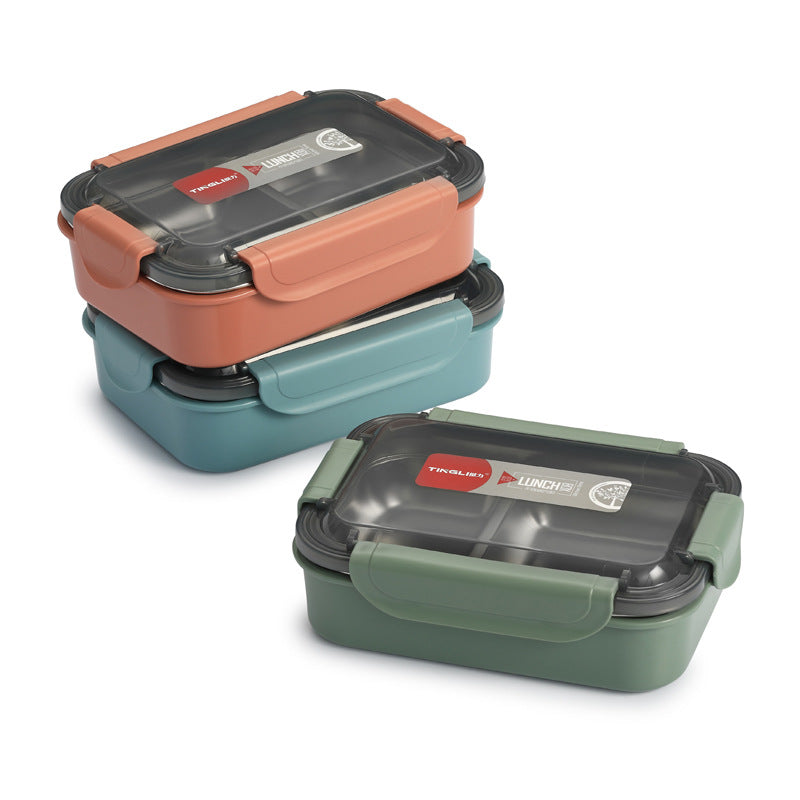 Stainless Steel Lunch Box for School and Office 2-Compartment