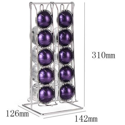 Coffee Capsule Stand Rack For Nespresso Vertuo – Holds 20-Capsules