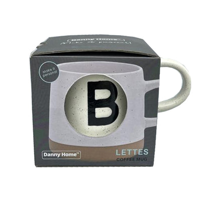 Danny Home 420ml Letter Porcelain Mug