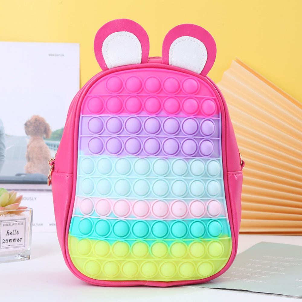 Colorful Silicone Pop It Backpack