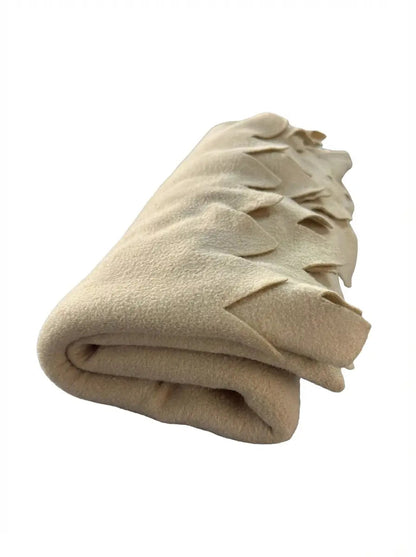 Pulsiva German-Made Light Brown Soft Fleece Blanket