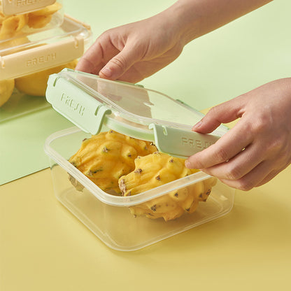 Microwave plastic Food Storage With Smart Lock Lids 1500ml