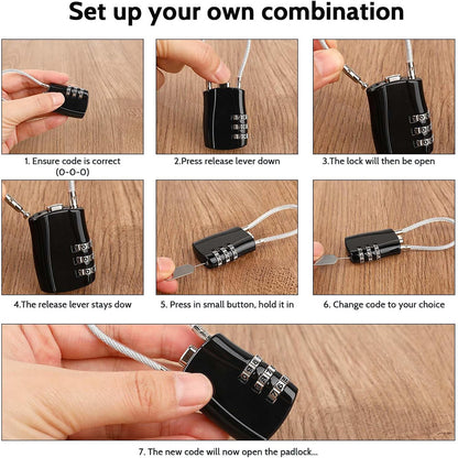 Danny Go 3-Digit Combination Cable Lock DT021