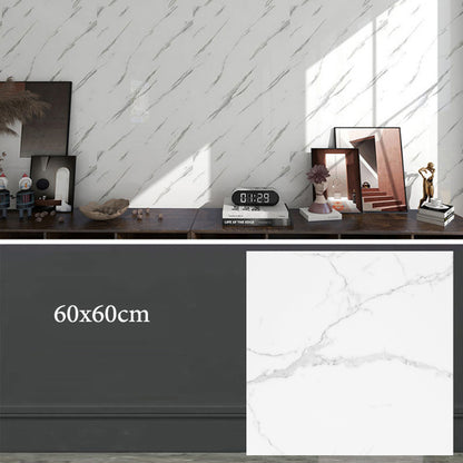 High Gloss Marble Effect PVC Wall Sticker Self Adhesive