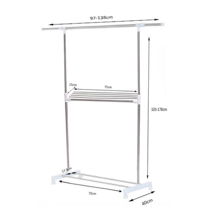 Cloth Stand Stainless Steel, Multi-Functional Clothes Hanger