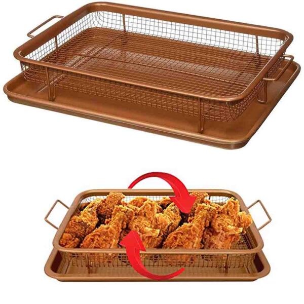 Copper Crisper, 2-Piece Non-Stick Bakeware Set