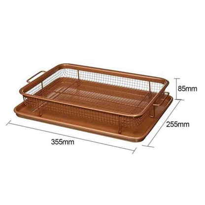 Copper Crisper, 2-Piece Non-Stick Bakeware Set