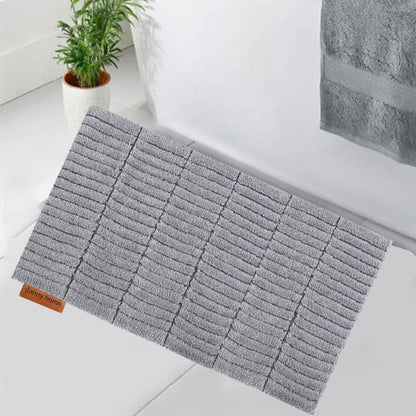 Danny Home Luxury Bath Mat Absorbent Non-Slip Washable Shaggy Bathroom Rug 50X80CM – Grey