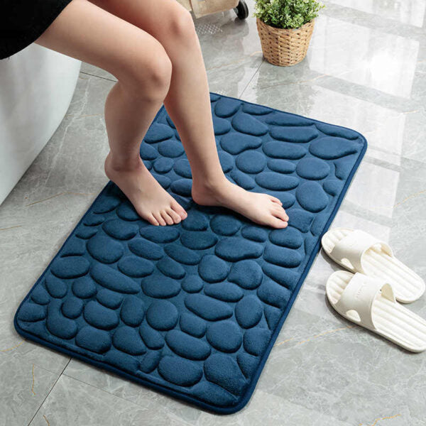 Sanitary Bath Floor Mat 45×70 cm, Non-Slip (BLACK)