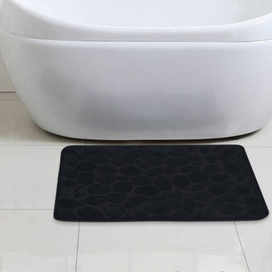 Sanitary Bath Floor Mat 45×70 cm, Non-Slip (BLACK)