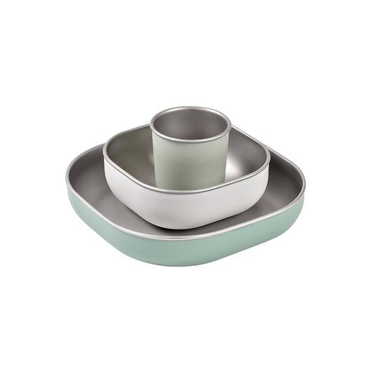 Stainless Steel Meal Set Sage Green