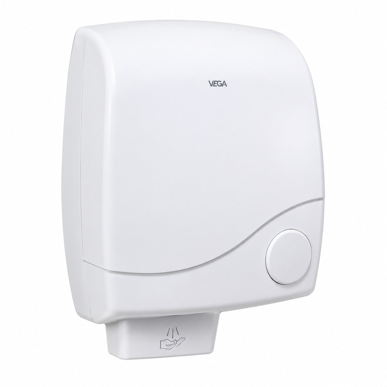 VEGA Wall-Mounted Electric Hand Dryer – 1800W High-Speed Hand Dryer | White | Commercial Bathroom Dryer