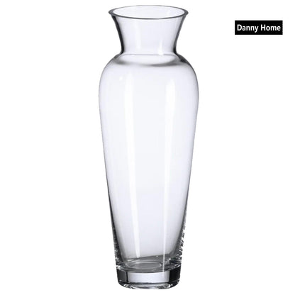 Danny Home Clear Glass Plant Vase 20-cm