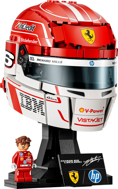 LEGO Editions Scuderia Ferrari HP Charles Leclerc Helmet Display Building Set 43014