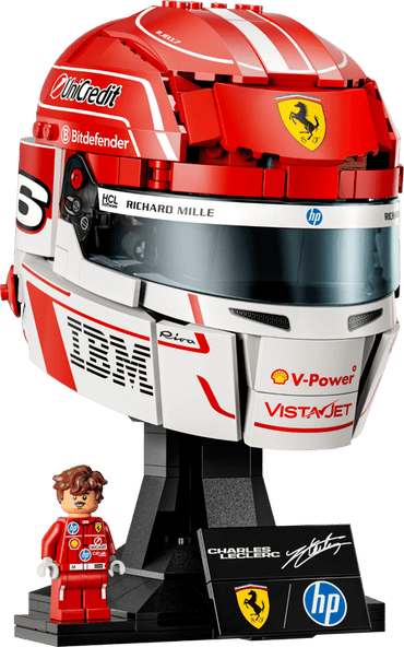 LEGO Editions Scuderia Ferrari HP Charles Leclerc Helmet Display Building Set 43014