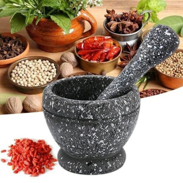 Household Manual Garlic Grinder Set Resin Pot