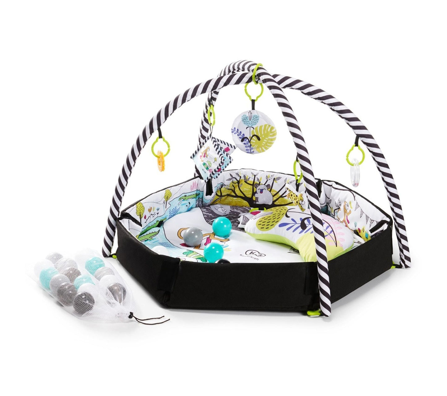 Kinderkraft Smartplay 2-in-1 Educational Play Mat & Ball Pit