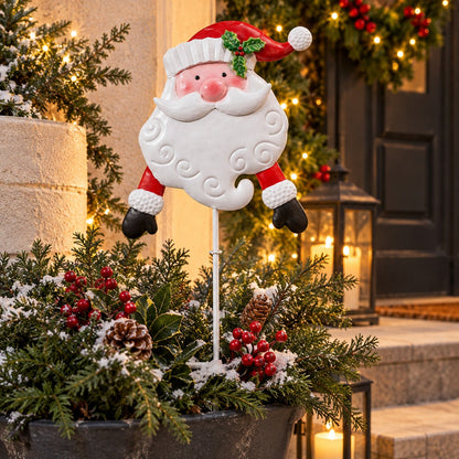 Christmas Santa Decorative Garden Stake