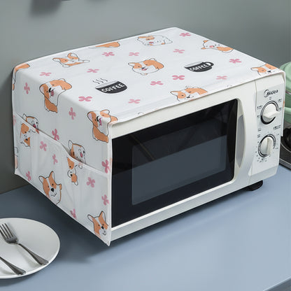 Microwave Oven Cover with 2-Pouch 85x35cm