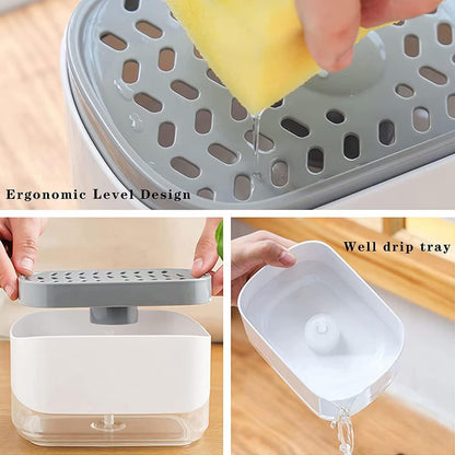 High-Quality Kitchen Soap Dispenser With Sponge