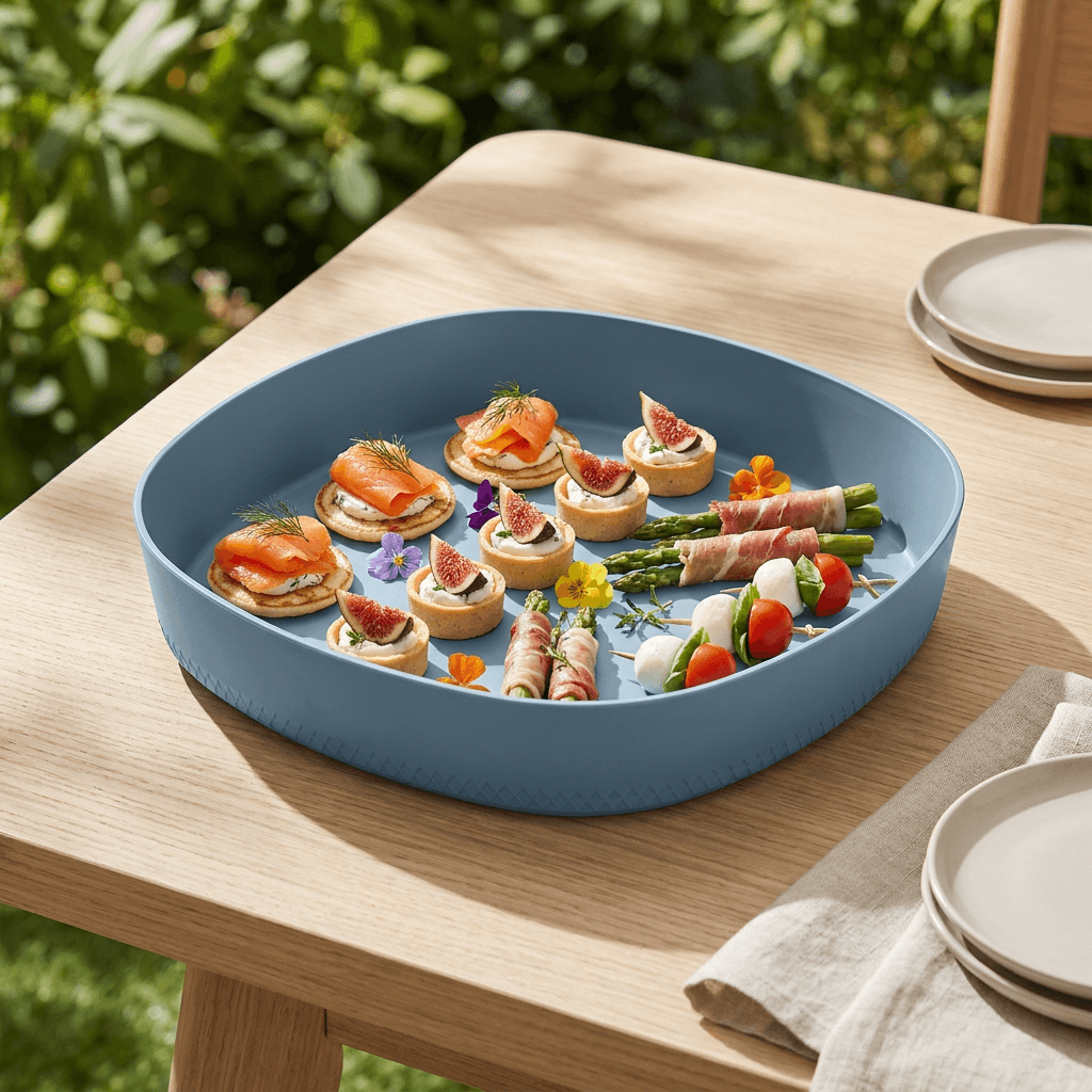 MOODS Blue Serving Plate 30 cm