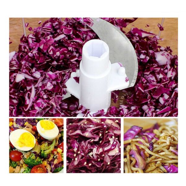 Manual Vegetable Cutter Food Processor 8 in 1 – Food Chopper, Mixer, Blender