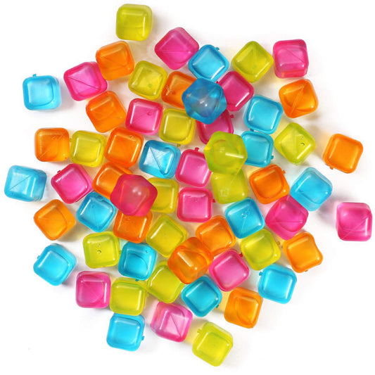 20pcs Reusable Ice Cube With Different Color