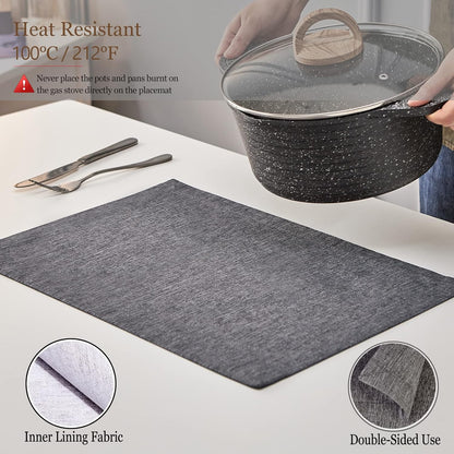 1-Piece Linen Style Thick Place Mats ( 46 x 32 cm )