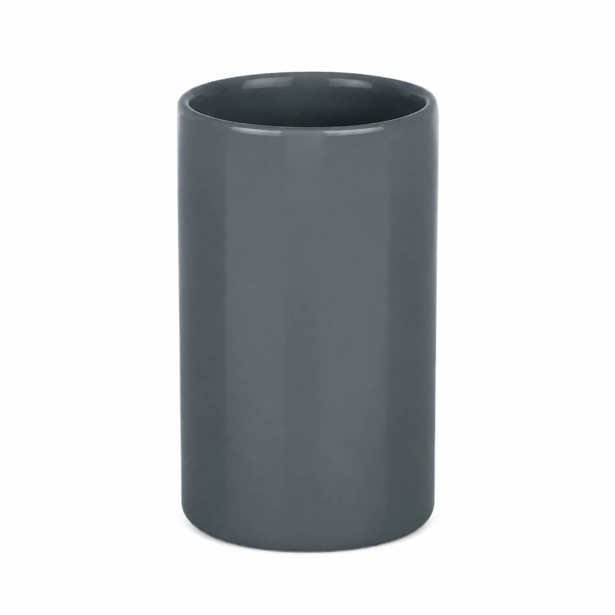 Spirella Tube Ceramic Tumbler – Dark Gray 7x11.5cm
