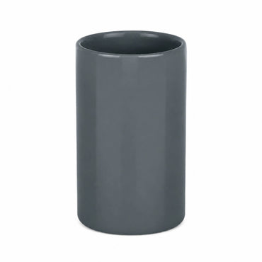 Spirella Tube Ceramic Tumbler – Dark Gray 7x11.5cm