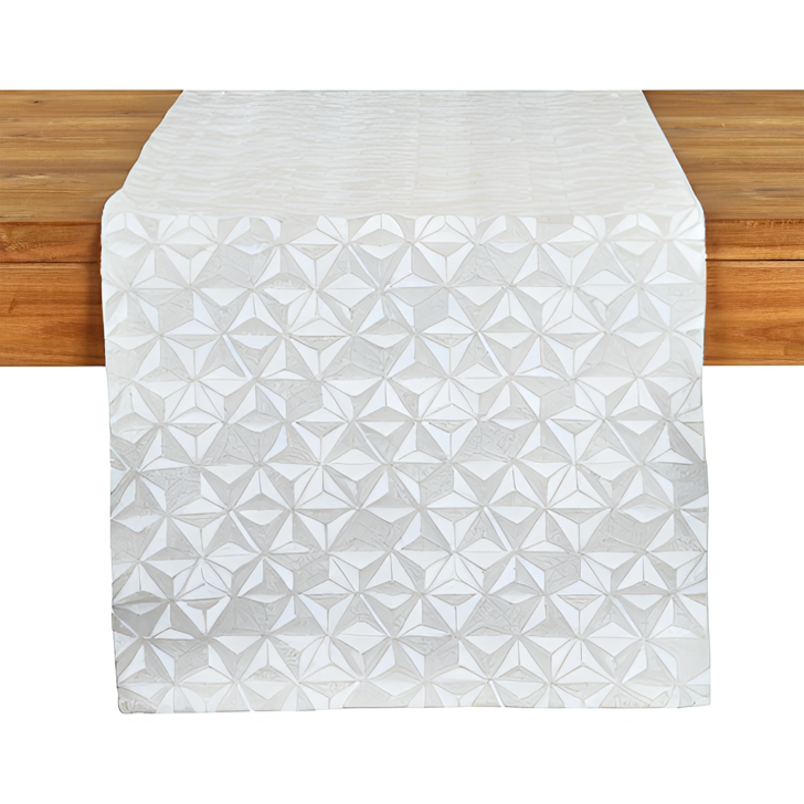 Holiday Elegance - Runner Silver & White