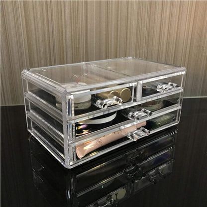 Acrylic Cosmetic Organizer, 4 Drawer Set