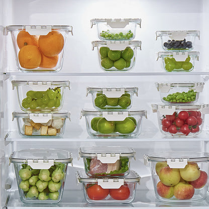 1480ml Borosilicate Rectangle Glass Food Storage Container With Microwave, Freezer & Dishwasher Safe NFH-77841