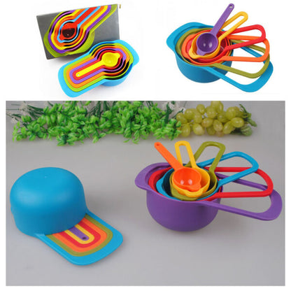 6 Pcs Set Kitchen Measuring Cup Rainbow Color