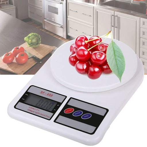 SF-400 10KG / 1g Kitchen Mail LCD Digital Scale White