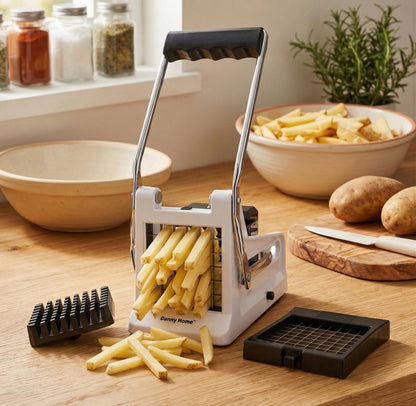 Danny Home Mechanical French Fries Maker Stainless Steel blades 24.4cm